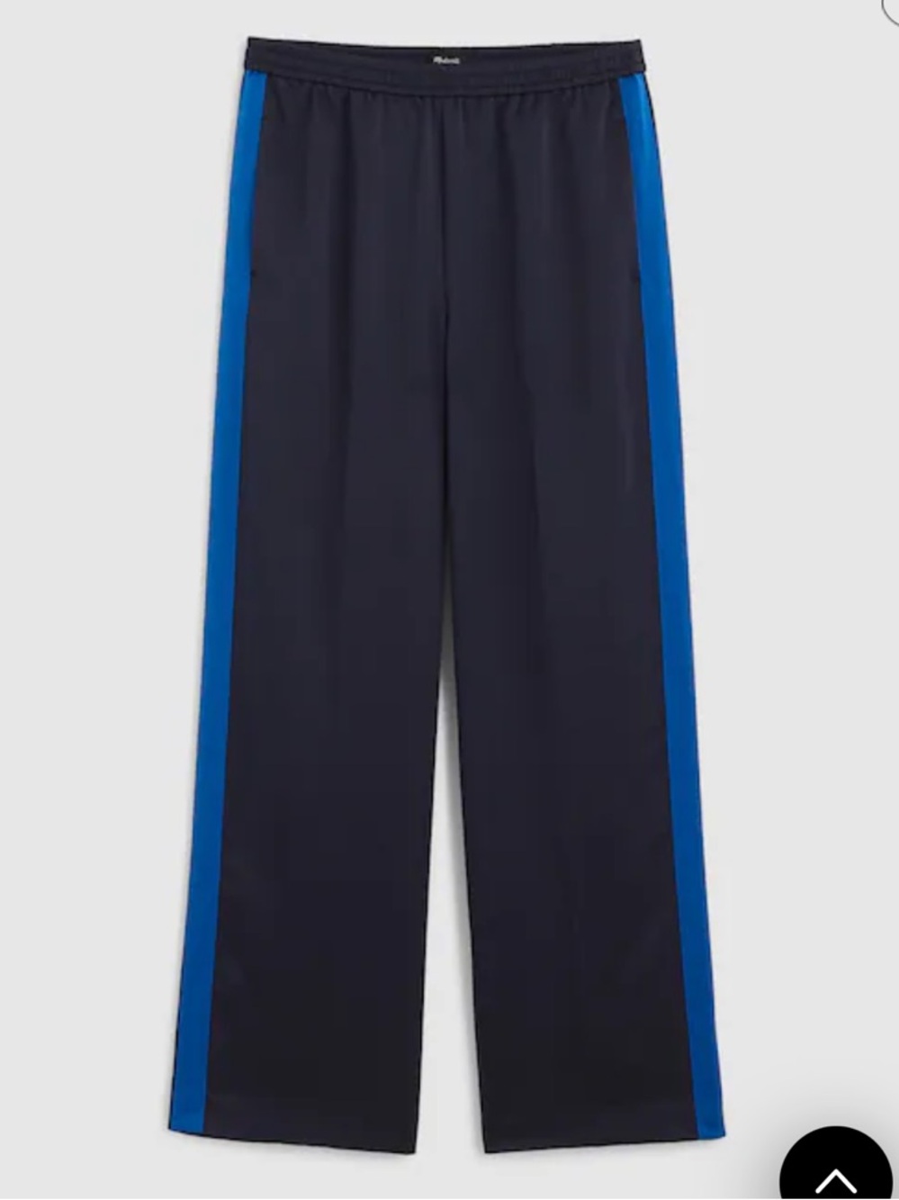 NWT Madewell Easy Pull On Satin Track Pant